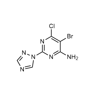 5-Bromo-6-chloro-2-(1H-1,2,4-triazol-1-yl)pyrimidin-4-amine|CS-0499708