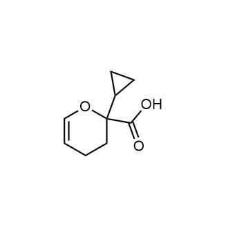 2-Cyclopropyl-3,4-dihydro-2H-pyran-2-carboxylic acid|CS-0500798