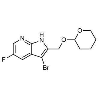 3-Bromo-5-fluoro-2-(((tetrahydro-2H-pyran-2-yl)oxy)methyl)-1H-pyrrolo[2,3-b]pyridine|CS-0500815