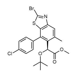 Methyl (S)-2-(2-bromo-7-(4-chlorophenyl)-5-methylbenzo[d]thiazol-6-yl)-2-(tert-butoxy)acetate|CS-0501074