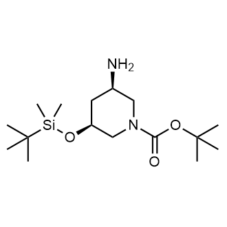 Tert-butyl (3R,5S)-3-amino-5-((tert-butyldimethylsilyl)oxy)piperidine-1-carboxylate|CS-0501347