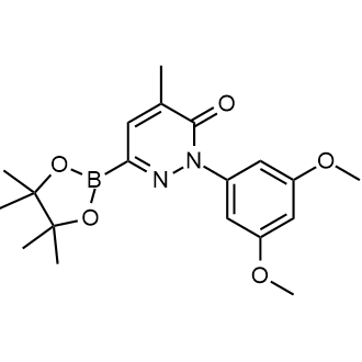 2-(3,5-Dimethoxyphenyl)-4-methyl-6-(4,4,5,5-tetramethyl-1,3,2-dioxaborolan-2-yl)pyridazin-3(2H)-one|CS-0502160