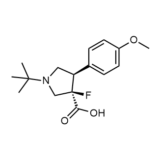 (3R,4R)-1-(tert-butyl)-3-fluoro-4-(4-methoxyphenyl)pyrrolidine-3-carboxylic acid|CS-0502497