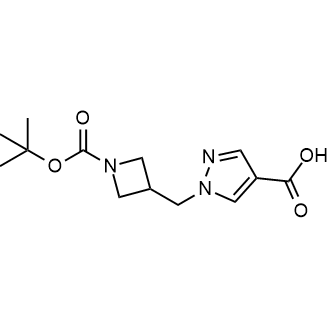 1-((1-(Tert-butoxycarbonyl)azetidin-3-yl)methyl)-1H-pyrazole-4-carboxylic acid|CS-0502586