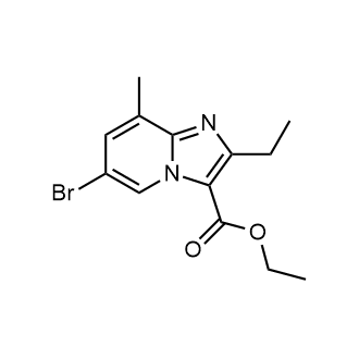 Ethyl 6-bromo-2-ethyl-8-methylimidazo[1,2-a]pyridine-3-carboxylate|CS-0503343