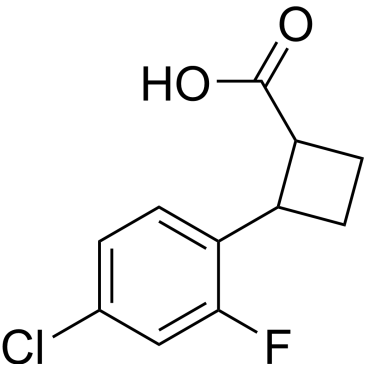 2-(4-Chloro-2-fluorophenyl)cyclobutanecarboxylic acid|CS-0504140