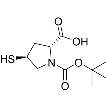 (2R,4S)-1-(tert-butoxycarbonyl)-4-mercaptopyrrolidine-2-carboxylic acid|CS-0504498