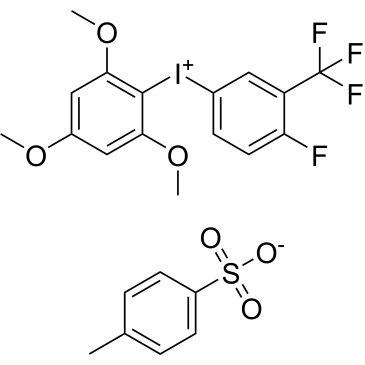 (4-Fluoro-3-(trifluoromethyl)phenyl)(2,4,6-trimethoxyphenyl)iodonium 4-methylbenzenesulfonate|CS-0504562