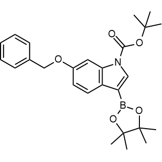Tert-butyl 6-(benzyloxy)-3-(4,4,5,5-tetramethyl-1,3,2-dioxaborolan-2-yl)-1H-indole-1-carboxylate|CS-0504650