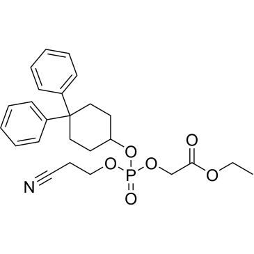 Ethyl 2-(((2-cyanoethoxy)((4,4-diphenylcyclohexyl)oxy)phosphoryl)oxy)acetate|CS-0505536