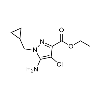 Ethyl 5-amino-4-chloro-1-(cyclopropylmethyl)-1H-pyrazole-3-carboxylate|CS-0506179