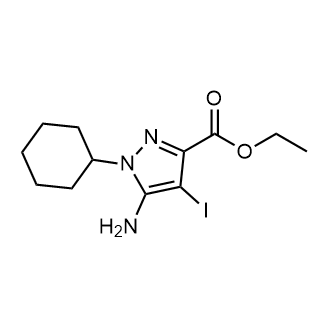 Ethyl 5-amino-1-cyclohexyl-4-iodo-1H-pyrazole-3-carboxylate|CS-0506195