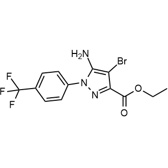 Ethyl 5-amino-4-bromo-1-(4-(trifluoromethyl)phenyl)-1H-pyrazole-3-carboxylate|CS-0506207