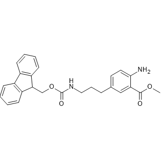 Methyl 5-(3-((((9H-fluoren-9-yl)methoxy)carbonyl)amino)propyl)-2-aminobenzoate|CS-0506409