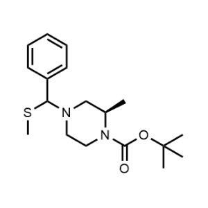 Tert-butyl (2R)-2-methyl-4-((methylthio)(phenyl)methyl)piperazine-1-carboxylate|CS-0506658
