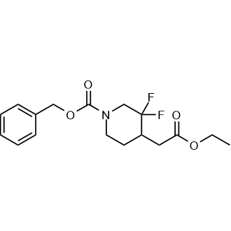 Benzyl 4-(2-ethoxy-2-oxoethyl)-3,3-difluoropiperidine-1-carboxylate|CS-0507385