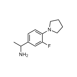 1-(3-Fluoro-4-(pyrrolidin-1-yl)phenyl)ethan-1-amine|CS-0507890