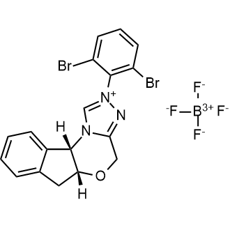 (5AR,10bS)-2-(2,6-dibromophenyl)-5a,10b-dihydro-4H,6H-indeno[2,1-b][1,2,4]triazolo[4,3-d][1,4]oxazin-2-ium tetrafluoroborate|CS-0508175