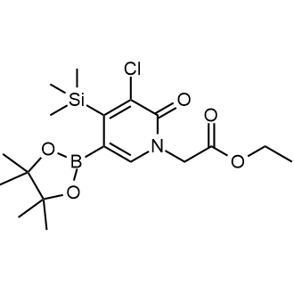 Ethyl 2-(3-chloro-2-oxo-5-(4,4,5,5-tetramethyl-1,3,2-dioxaborolan-2-yl)-4-(trimethylsilyl)pyridin-1(2H)-yl)acetate|CS-0508409