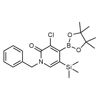 1-Benzyl-3-chloro-4-(4,4,5,5-tetramethyl-1,3,2-dioxaborolan-2-yl)-5-(trimethylsilyl)pyridin-2(1H)-one|CS-0508411