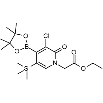 Ethyl 2-(3-chloro-2-oxo-4-(4,4,5,5-tetramethyl-1,3,2-dioxaborolan-2-yl)-5-(trimethylsilyl)pyridin-1(2H)-yl)acetate|CS-0508412