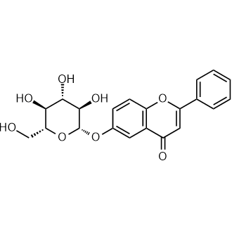 2-Phenyl-6-(((2S,3R,4S,5S,6R)-3,4,5-trihydroxy-6-(hydroxymethyl)tetrahydro-2H-pyran-2-yl)oxy)-4H-chromen-4-one|CS-0508654