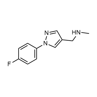 1-(1-(4-Fluorophenyl)-1H-pyrazol-4-yl)-N-methylmethanamine|CS-0508915
