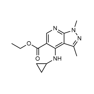 Ethyl 4-(cyclopropylamino)-1,3-dimethyl-1H-pyrazolo[3,4-b]pyridine-5-carboxylate|CS-0509037