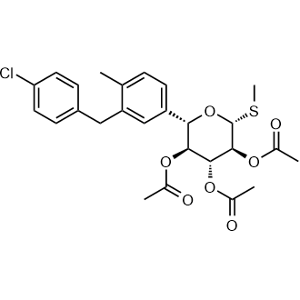 (2S,3S,4R,5S,6R)-2-(3-(4-chlorobenzyl)-4-methylphenyl)-6-(methylthio)tetrahydro-2H-pyran-3,4,5-triyl triacetate|CS-0513229