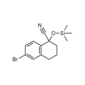 6-Bromo-1-((trimethylsilyl)oxy)-1,2,3,4-tetrahydronaphthalene-1-carbonitrile|CS-0513287