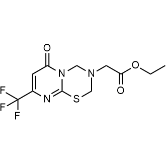 Ethyl 2-(6-oxo-8-(trifluoromethyl)-2H,6H-pyrimido[2,1-b][1,3,5]thiadiazin-3(4H)-yl)acetate|CS-0513319