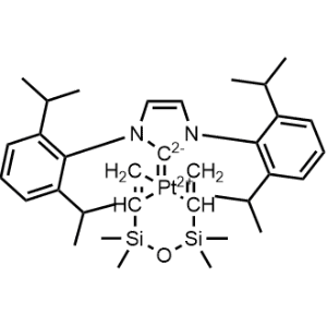 [1,3-Bis(2,6-diisopropylphenyl)imidazol-2-ylidene][1,3-divinyl-1,1,3,3-tetramethyldisiloxane]platinum(0)|CS-0514641