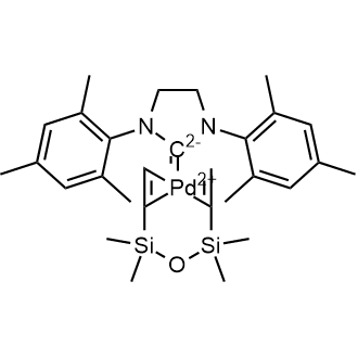 [1,3-Bis(2,4,6-trimethylphenyl)-2-imidazolidinylidene][1,3-divinyl-1,1,3,3-tetramethyldisiloxane]palladium(0)|CS-0514643