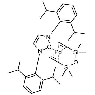 [1,3-Bis(2,6-diisopropylphenyl)imidazol-2-ylidene][1,3-divinyl-1,1,3,3-tetramethyldisiloxane]palladium(0)|CS-0514671