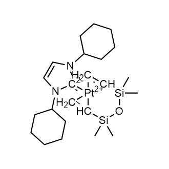 [1,3-Bis(cyclohexyl)imidazol-2-ylidene][1,3-divinyl-1,1,3,3-tetramethyldisiloxane]platinum(0)|CS-0514689