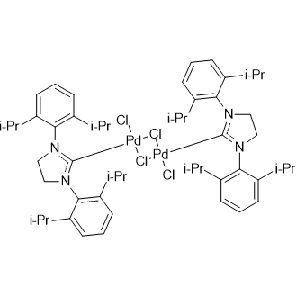 Dichloro(di-μ-chloro)bis[1,3-bis(2,6-diisopropylphenyl)-2-imidazolidinylidene]dipalladium(ii)|CS-0514819