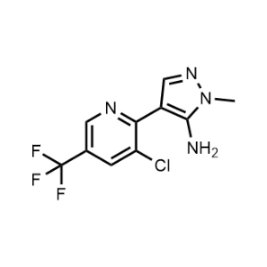 4-(3-Chloro-5-(trifluoromethyl)pyridin-2-yl)-1-methyl-1H-pyrazol-5-amine|CS-0515341