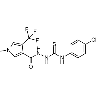 N-(4-chlorophenyl)-2-(1-methyl-4-(trifluoromethyl)-1H-pyrrole-3-carbonyl)hydrazine-1-carbothioamide|CS-0515374