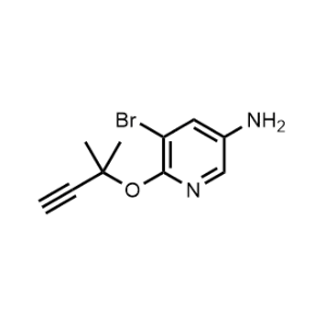 5-Bromo-6-((2-methylbut-3-yn-2-yl)oxy)pyridin-3-amine|CS-0515472