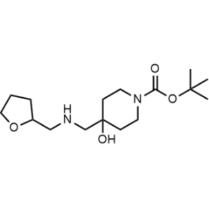 Tert-butyl 4-hydroxy-4-((((tetrahydrofuran-2-yl)methyl)amino)methyl)piperidine-1-carboxylate|CS-0516014