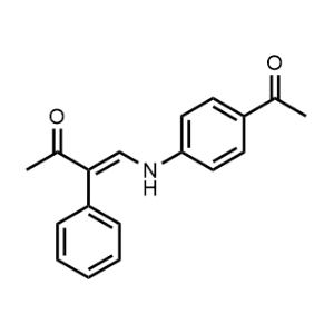 (E)-4-((4-acetylphenyl)amino)-3-phenylbut-3-en-2-one|CS-0516189