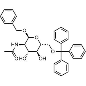 N-((2S,3R,4R,5S,6R)-2-(benzyloxy)-4,5-dihydroxy-6-((trityloxy)methyl)tetrahydro-2H-pyran-3-yl)acetamide|CS-0516527