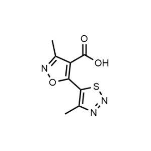 3-Methyl-5-(4-methyl-1,2,3-thiadiazol-5-yl)isoxazole-4-carboxylic acid|CS-0516964