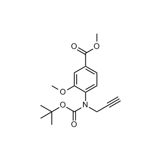 Methyl 4-((tert-butoxycarbonyl)(prop-2-yn-1-yl)amino)-3-methoxybenzoate|CS-0516968