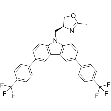 (S)-4-((3,6-bis(4-(trifluoromethyl)phenyl)-9H-carbazol-9-yl)methyl)-2-methyl-4,5-dihydrooxazole|CS-0517489