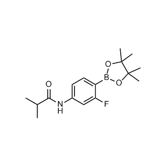 N-(3-fluoro-4-(4,4,5,5-tetramethyl-1,3,2-dioxaborolan-2-yl)phenyl)isobutyramide|CS-0518304