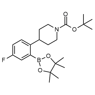 Tert-butyl 4-(4-fluoro-2-(4,4,5,5-tetramethyl-1,3,2-dioxaborolan-2-yl)phenyl)piperidine-1-carboxylate|CS-0518351