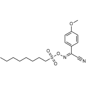 4-Methoxy-N-((octylsulfonyl)oxy)benzimidoyl cyanide|CS-0518536