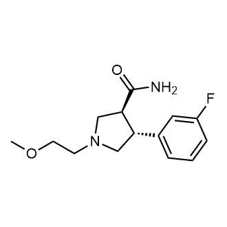 (3S,4R)-4-(3-fluorophenyl)-1-(2-methoxyethyl)pyrrolidine-3-carboxamide|CS-0518570