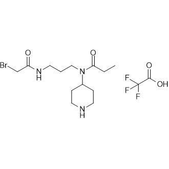 N-(3-(2-bromoacetamido)propyl)-N-(piperidin-4-yl)propionamide 2,2,2-trifluoroacetate|CS-0518633